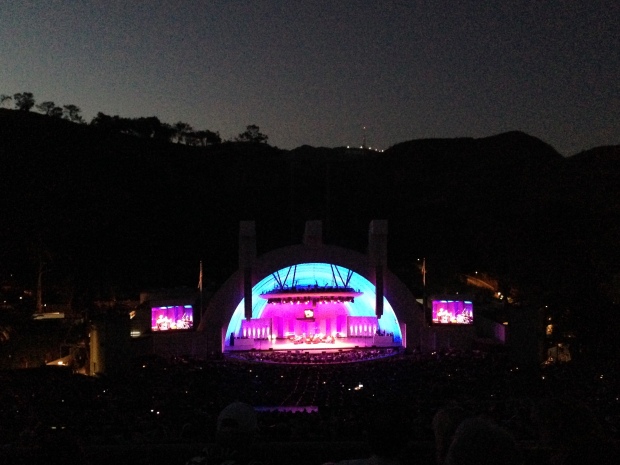 Encerrando o dia assistindo a um concert no Hollywood Bowl